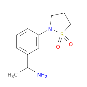 2-[3-(1-Aminoethyl)phenyl]-1lambda6,2-thiazolidine-1,1-dione