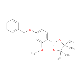 2-(4-(苄氧基)-2-甲氧基苯基)-4,4,5,5-四甲基-1,3,2-二氧硼杂环戊烷
