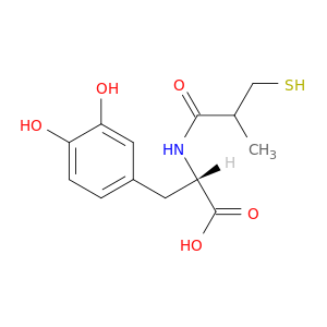 L-Tyrosine, 3-hydroxy-N-(3-mercapto-2-methyl-1-oxopropyl)-, (S)-
