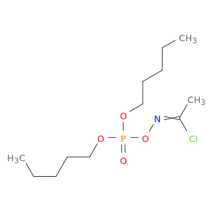 Ethanimidoyl chloride, N-[[bis(pentyloxy)phosphinyl]oxy]-
