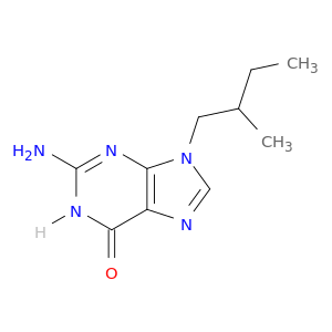 6H-Purin-6-one,2-amino-1,9-dihydro-9-(2-methylbutyl)-