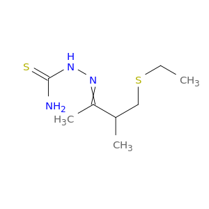 Hydrazinecarbothioamide, 2-[3-(ethylthio)-1,2-dimethylpropylidene]-