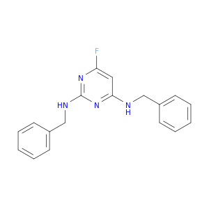 2,4-Pyrimidinediamine, 6-fluoro-N,N'-bis(phenylmethyl)-