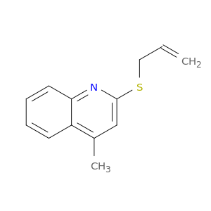 Quinoline, 4-methyl-2-(2-propenylthio)-