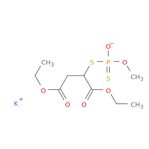 potassium diethyl 2-(methoxy-oxido-phosphinothioyl)sulfanylbutanedioate