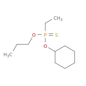 Phosphonothioic acid, ethyl-, O-cyclohexyl O-propyl ester