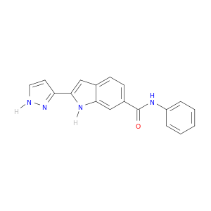 1H-Indole-6-carboxamide, N-phenyl-2-(1H-pyrazol-3-yl)-