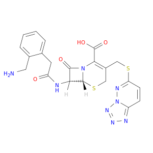 (6r,7r)-7-({[2-(aminomethyl)phenyl]acetyl}amino)-8-oxo-3-[(tetrazolo[1,5-b]pyridazin-6-ylsulfanyl)methyl]-5-thia-1-azabicyclo[4.2.0]oct-2-ene-2-carboxylic acid