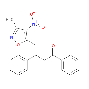 1-Butanone, 4-(3-methyl-4-nitro-5-isoxazolyl)-1,3-diphenyl-