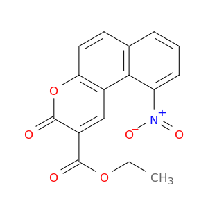 3H-Naphtho[2,1-b]pyran-2-carboxylic acid, 10-nitro-3-oxo-, ethyl ester