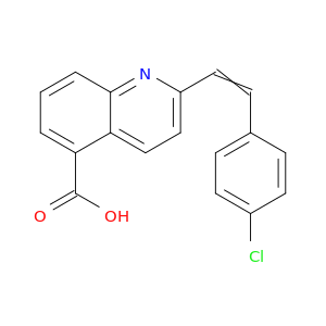 5-Quinolinecarboxylic acid, 2-[2-(4-chlorophenyl)ethenyl]-