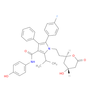 (2R-反式)-5-(4-氟苯基)-2-(1-甲基乙基)-N-(4-羟基苯基)-4-苯基-1-[2-(四羟基-4-羟基-6-氧代-2H-吡喃-2-基)-乙基]-1H-吡咯-3-甲酰胺