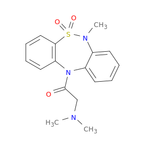 Ethanone,2-(dimethylamino)-1-(6-methyl-5,5-dioxidodibenzo[c,f][1,2,5]thiadiazepin-11(6H)-yl)-