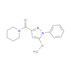 Piperidine, 1-[(5-methoxy-1-phenyl-1H-pyrazol-3-yl)carbonyl]-