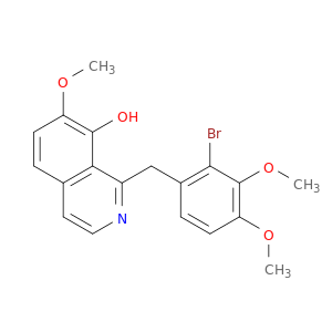 8-Isoquinolinol, 1-[(2-bromo-3,4-dimethoxyphenyl)methyl]-7-methoxy-