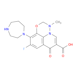 7H-Pyrido[3,2,1-ij][4,1,2]benzoxadiazine-6-carboxylicacid, 9-fluoro-10-(hexahydro-1H-1,4-diazepin-1-yl)-2,3-dihydro-3-methyl-7-oxo-