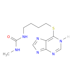 Urea, N-methyl-N'-[4-(1H-purin-6-ylthio)butyl]-