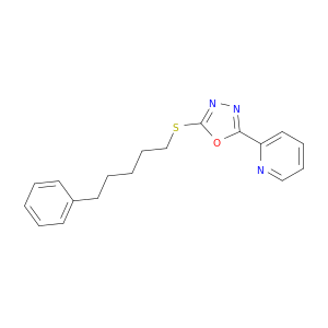 Pyridine, 2-[5-[(5-phenylpentyl)thio]-1,3,4-oxadiazol-2-yl]-