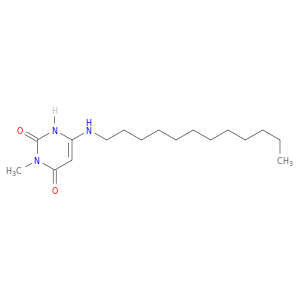 2,4(1H,3H)-Pyrimidinedione, 6-(dodecylamino)-3-methyl-