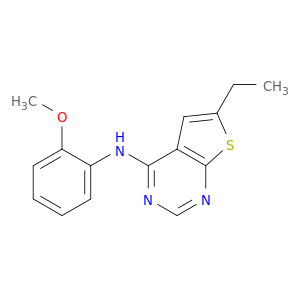 Thieno[2,3-d]pyrimidin-4-amine, 6-ethyl-N-(2-methoxyphenyl)-