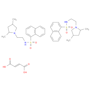1-Naphthalenesulfonamide, N-(2-(2,4-dimethyl-1-pyrrolidinyl)ethyl)-, (E)-2-butenedioate (2:1)