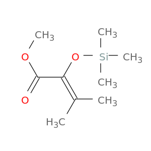 2-Butenoic acid, 3-methyl-2-[(trimethylsilyl)oxy]-, methyl ester