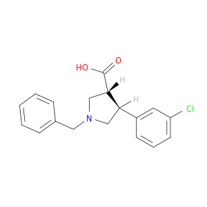 (3R,4S)-1-Benzyl-4-(3-chlorophenyl)pyrrolidine-3-carboxylic acid