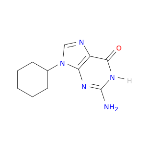 6H-Purin-6-one,2-amino-9-cyclohexyl-1,9-dihydro-