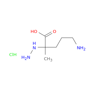 5-amino-2-hydrazinyl-2-methylpentanoic acid hydrochloride(1:1)