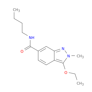 2H-Indazole-6-carboxamide, N-butyl-3-ethoxy-2-methyl-