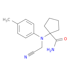 Cyclopentanecarboxamide, 1-[(cyanomethyl)(4-methylphenyl)amino]-