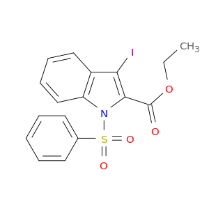 1H-Indole-2-carboxylic acid, 3-iodo-1-(phenylsulfonyl)-, ethyl ester