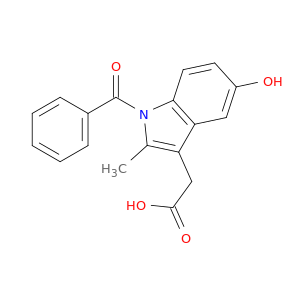 1H-Indole-3-acetic acid, 1-benzoyl-5-hydroxy-2-methyl-