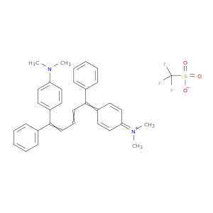 [4-[5-(4-Dimethylaminophenyl)-1,5-diphenyl-penta-2,4-dienylidene]-1-cyclohexa-2,5-dienylidene]-dimethyl-azanium trifluoromethanesulfonate