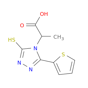 2-[3-硫烷基-5-(噻吩-2-基)-4H-1,2,4-三唑-4-基]丙酸
