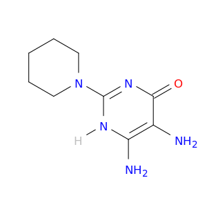 4(1H)-Pyrimidinone, 5,6-diamino-2-(1-piperidinyl)-