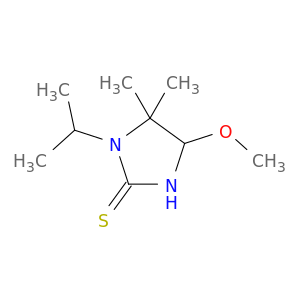 2-Imidazolidinethione, 4-methoxy-5,5-dimethyl-1-(1-methylethyl)-