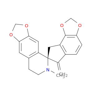 Spiro[1,3-dioxolo[4,5-g]isoquinoline-5(6H),7'-[7H]indeno[4,5-d][1,3]dioxole],6',7,8,8'-tetrahydro-6-methyl-6'-methylene-, (5S)-