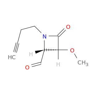 2-Azetidinecarboxaldehyde, 1-(3-butynyl)-3-methoxy-4-oxo-, (2R,3R)-