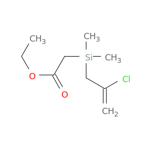 Acetic acid, [(2-chloro-2-propenyl)dimethylsilyl]-, ethyl ester