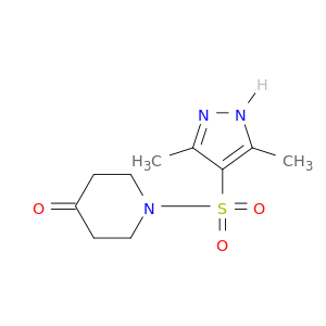 1-[(3,5-Dimethyl-1H-pyrazol-4-yl)sulfonyl]piperidin-4-one