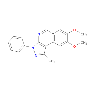 3H-Pyrazolo[3,4-c]isoquinoline, 7,8-dimethoxy-1-methyl-3-phenyl-