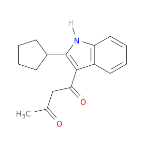 1,3-Butanedione, 1-(2-cyclopentyl-1H-indol-3-yl)-
