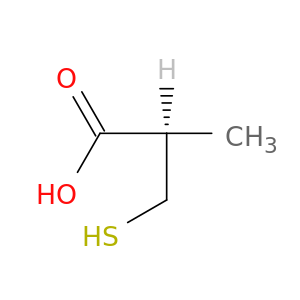 Propanoic acid, 3-mercapto-2-methyl-, (R)-