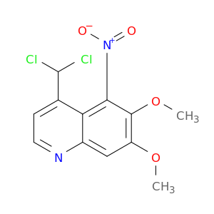 Quinoline, 4-(dichloromethyl)-6,7-dimethoxy-5-nitro-