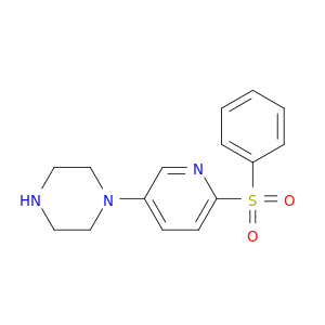 Piperazine, 1-[6-(phenylsulfonyl)-3-pyridinyl]-