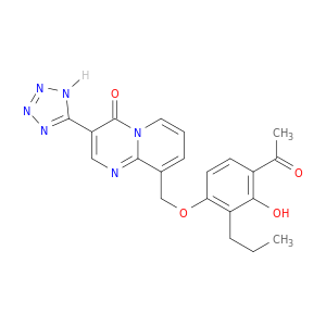 4H-Pyrido[1,2-a]pyrimidin-4-one,9-[(4-acetyl-3-hydroxy-2-propylphenoxy)methyl]-3-(2H-tetrazol-5-yl)-