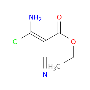2-Propenoic acid, 3-amino-3-chloro-2-cyano-, ethyl ester, (2E)-