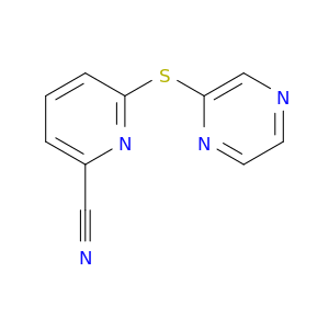 6-(pyrazin-2-ylsulfanyl)pyridine-2-carbonitrile