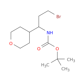 1-(Boc-氨基)-1-(4-四氢吡喃基)-3-溴丙烷